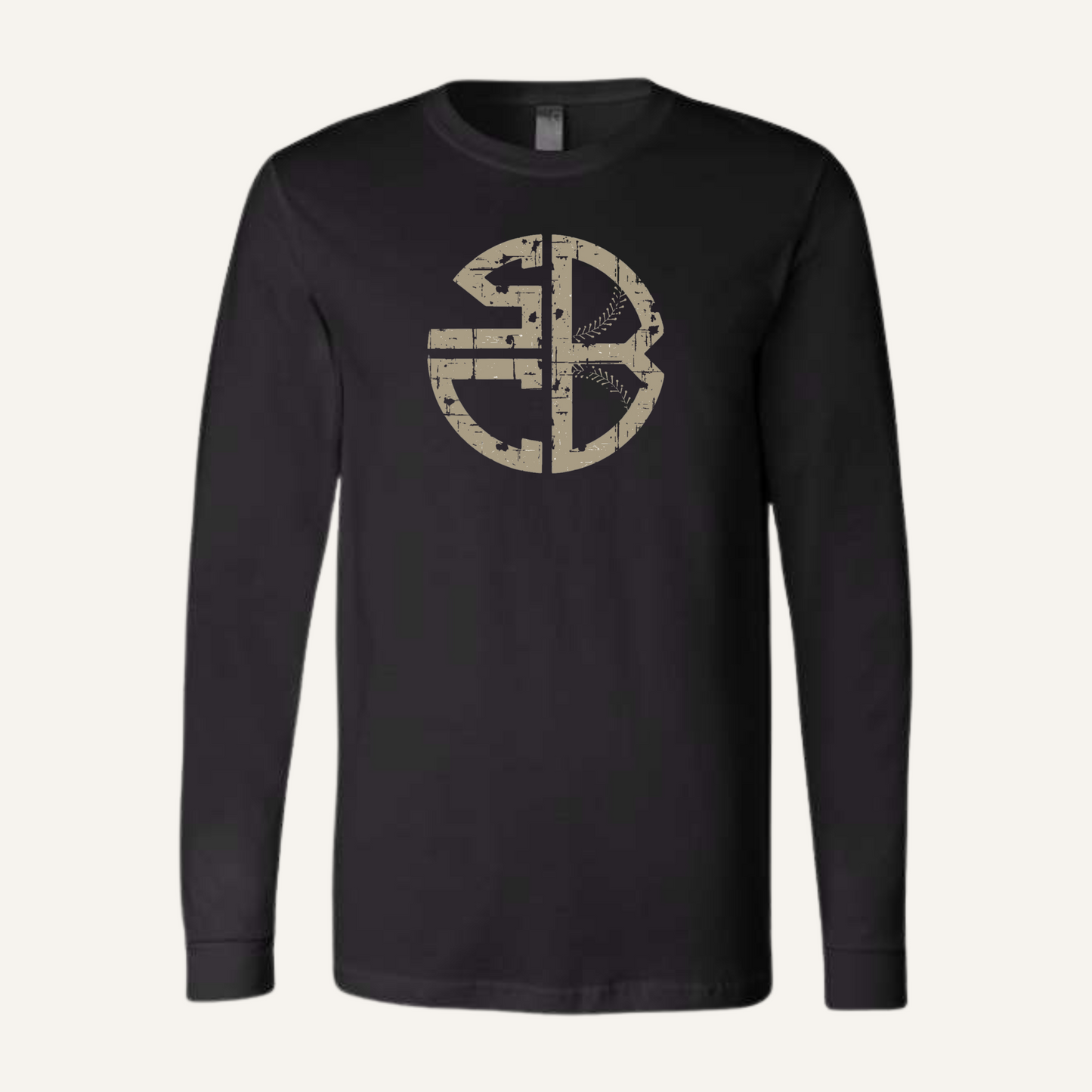 Sin City Baseball Monogram,  Long Sleeve T-Shirt