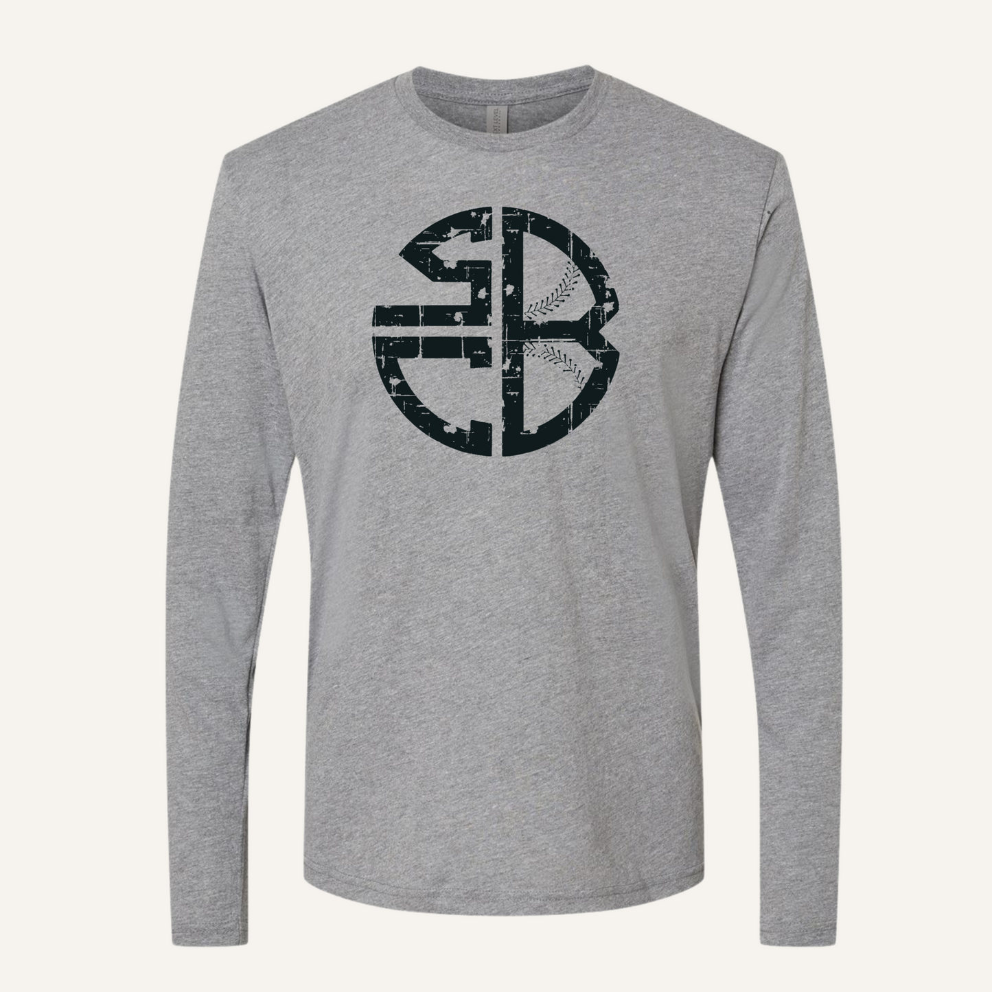 Sin City Baseball Monogram,  Long Sleeve T-Shirt